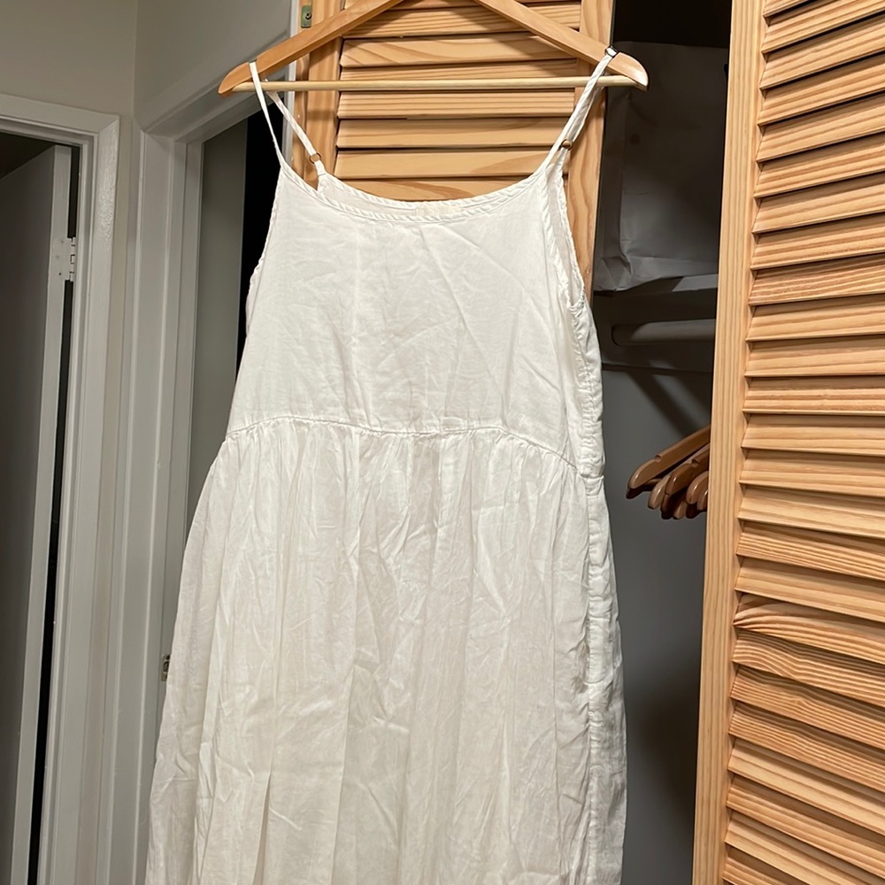 CP Shades Hazel Dress- White Linen